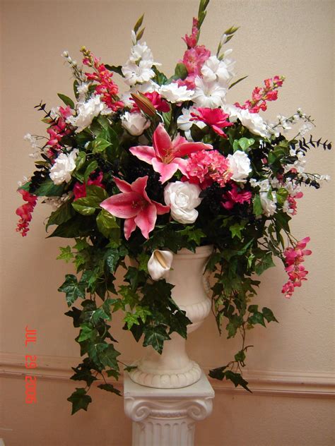 elegant silk floral arrangements.